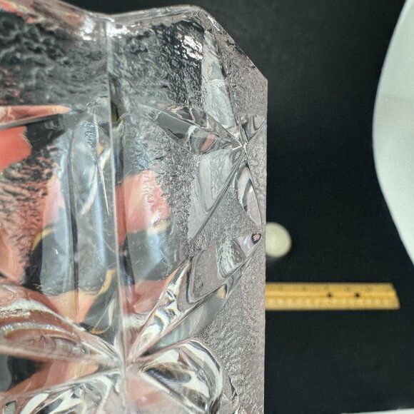 Vtg Mikasa Starglow Votive Candleholder Clear Frosted Glass Textured WY372/610 - Picture 8 of 11